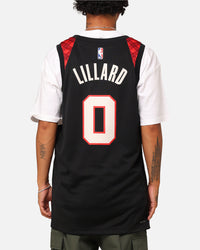 Nike Portland Trail Blazers Damian Lillard City Edition 2023/24 Dri-FIT Swingman Jersey Black