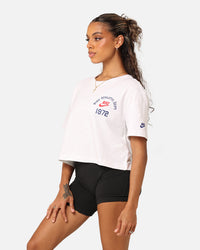 Nike Women's Sportswear Cropped T-Shirt Birch Heather