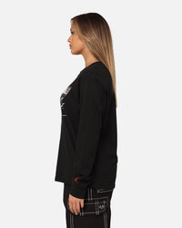 Jordan Women's Long Sleeve Graphic T-Shirt Black/Brown/Gym Red