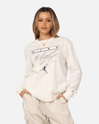 Jordan Women's Long Sleeve Graphic T-Shirt Sail/Brown