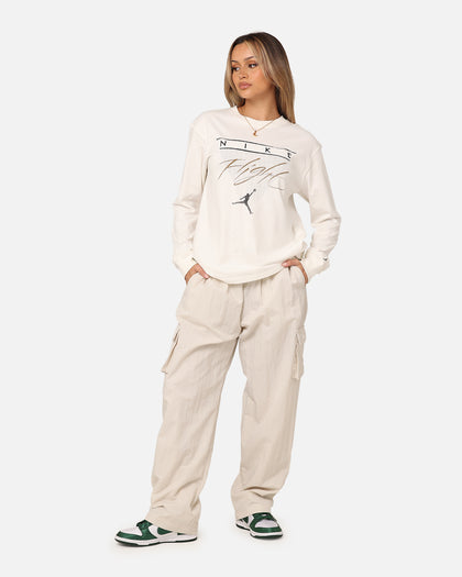 Jordan Women's Long Sleeve Graphic T-Shirt Sail/Brown