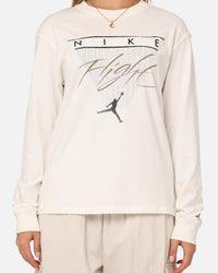 Jordan Women's Long Sleeve Graphic T-Shirt Sail/Brown