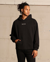 Saint Morta Monogram Boxy Hoodie Black