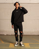Saint Morta Monogram Boxy Hoodie Black