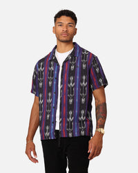 Stussy Ikat Strip Short Sleeve Shirt Ikat