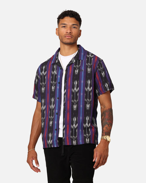 Stussy Ikat Strip Short Sleeve Shirt Ikat