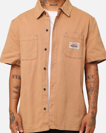 Stussy Workgear Denim Shirt Pigment Almond