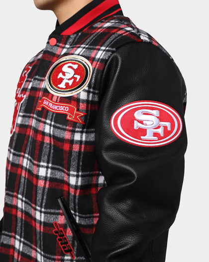 Pro Standard San Francisco 49ers Pro Prep Plaid Jacket Red/Black
