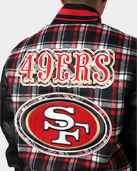 Pro Standard San Francisco 49ers Pro Prep Plaid Jacket Red/Black