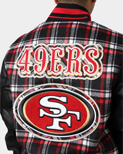 Pro Standard San Francisco 49ers Pro Prep Plaid Jacket Red/Black