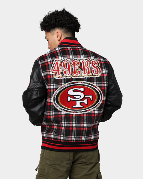 Pro Standard San Francisco 49ers Pro Prep Plaid Jacket Red/Black