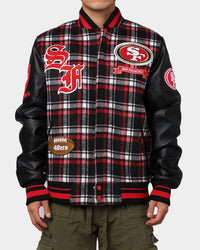 Pro Standard San Francisco 49ers Pro Prep Plaid Jacket Red/Black