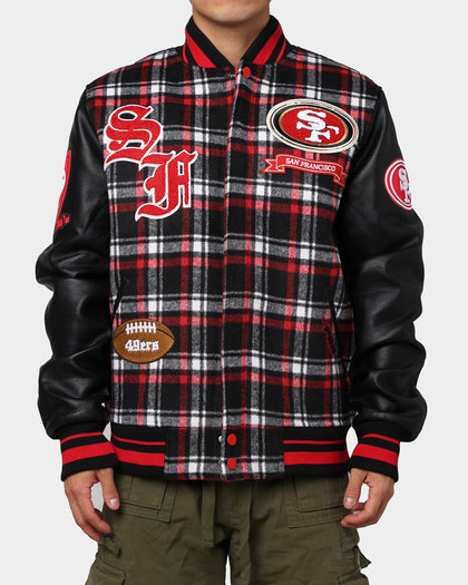 Pro Standard San Francisco 49ers Pro Prep Plaid Jacket Red/Black