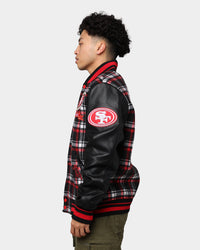 Pro Standard San Francisco 49ers Pro Prep Plaid Jacket Red/Black