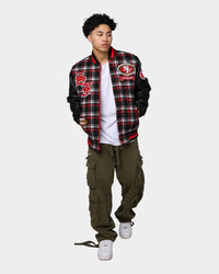 Pro Standard San Francisco 49ers Pro Prep Plaid Jacket Red/Black