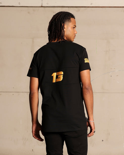 Saint Morta Moto Lafayette T-Shirt Black/Gold