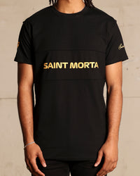 Saint Morta Moto Lafayette T-Shirt Black/Gold