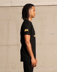 Saint Morta Moto Lafayette T-Shirt Black/Gold
