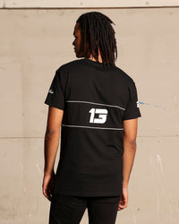 Saint Morta Moto Lafayette T-Shirt Black/White