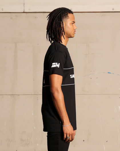 Saint Morta Moto Lafayette T-Shirt Black/White