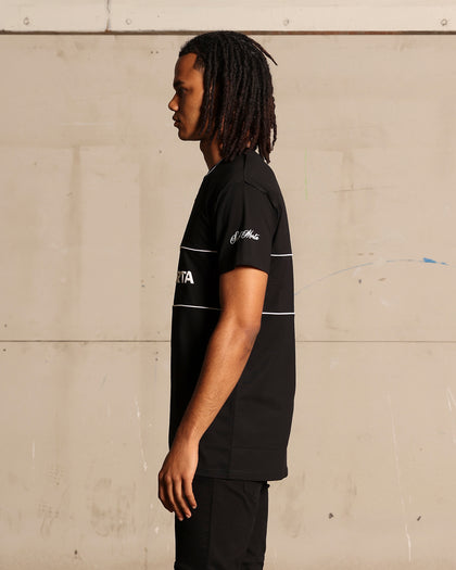 Saint Morta Moto Lafayette T-Shirt Black/White