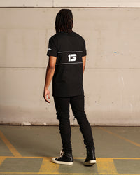 Saint Morta Moto Lafayette T-Shirt Black/White
