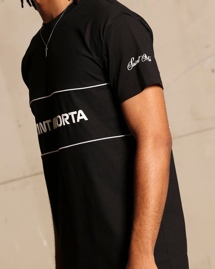 Saint Morta Moto Lafayette T-Shirt Black/White