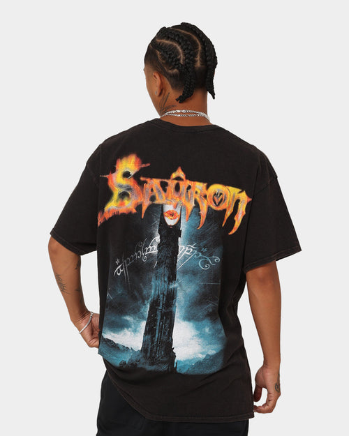 American Thrift X The Lord of The Rings The Sauron Vintage T-Shirt Black Wash