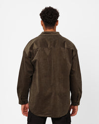 XXIII Emilio Corduroy Button Up Shirt Khaki