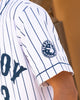 Playboy By Culture Kings Bunny Baseball Shirt Jersey White/Navy