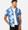 XXIII Distorted Button Up Shirt Blue