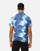 XXIII Distorted Button Up Shirt Blue