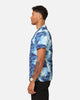 XXIII Distorted Button Up Shirt Blue