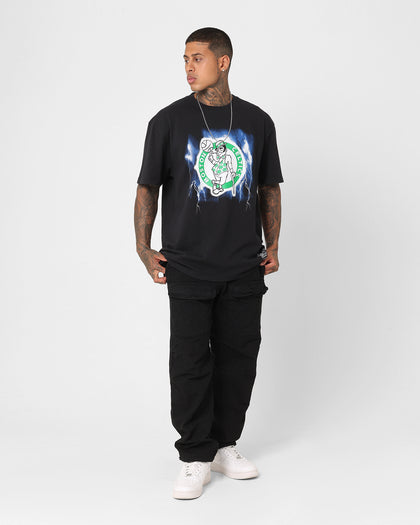 Mitchell & Ness Boston Celtics Logo Lightning T-Shirt Black