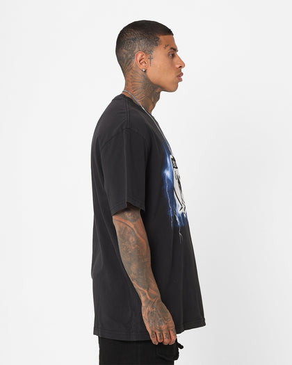 Mitchell & Ness Las Vegas Raiders Logo Lightning T-Shirt Black