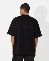 Saint Morta X UFC Boxy Premium T-Shirt Black/Black