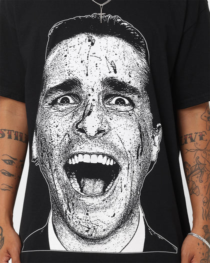 Rats Get Fat X American Psycho Patrick Bateman T-Shirt Black