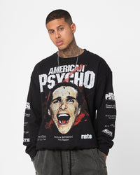 Rats Get Fat X American Psycho American Psycho Crewneck Black
