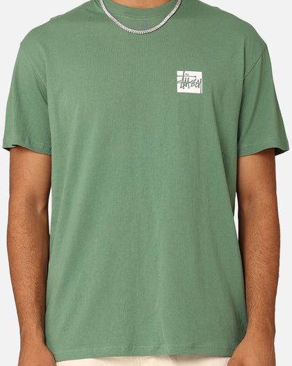 Stussy Square LCB T-Shirt Green