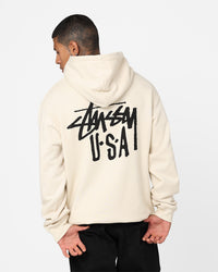 Stussy USA LCB Hoodie Cream