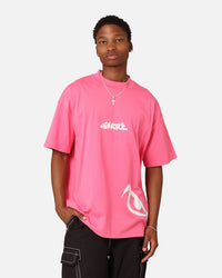 Carre Eyes Oversized T-Shirt Pink
