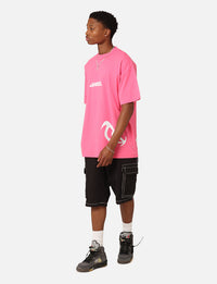 Carre Eyes Oversized T-Shirt Pink