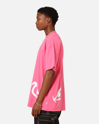 Carre Eyes Oversized T-Shirt Pink