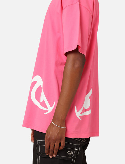 Carre Eyes Oversized T-Shirt Pink