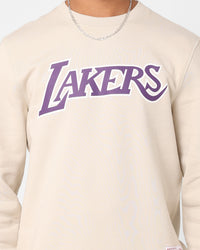 Mitchell & Ness Los Angeles Lakers Basic Team Logo Crewneck Clay