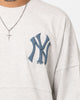 Majestic Athletic New York Yankees Tonal Stark Long Sleeve T-Shirt Vintage White Marle