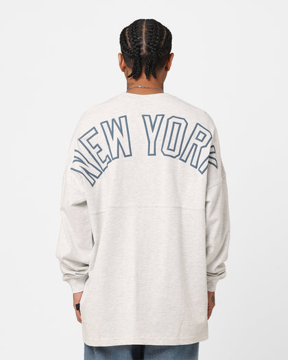 Majestic Athletic New York Yankees Tonal Stark Long Sleeve T-Shirt Vintage White Marle