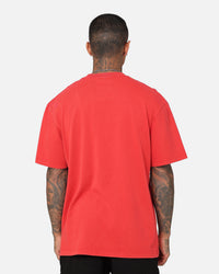 Mitchell & Ness Chicago Bulls XL Logo One Colour T-Shirt Faded Red