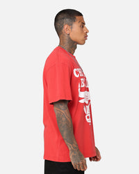 Mitchell & Ness Chicago Bulls XL Logo One Colour T-Shirt Faded Red