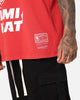 Mitchell & Ness Miami Heat XL Logo One Colour T-Shirt Faded Red